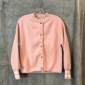 Wrap London Pink Knit Snap Up Cardigan Sz 10